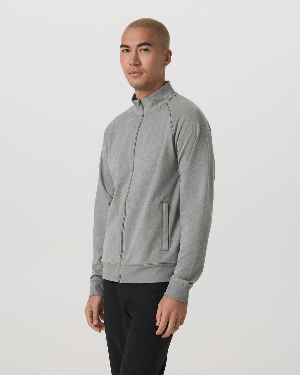 Vuori Coronado Novelty Full Zip Men's Driftwood Heather Jacket