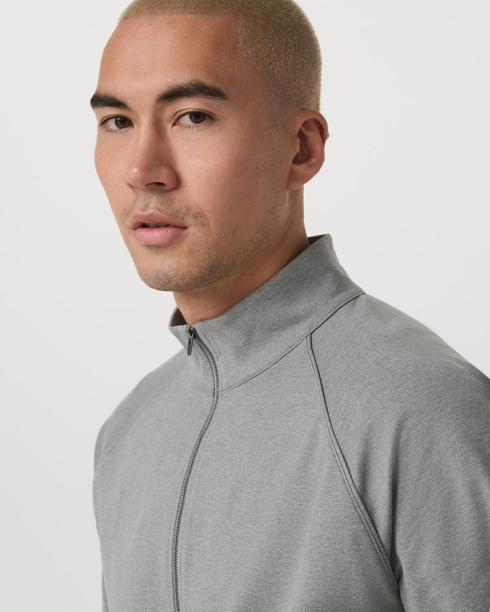 Vuori Coronado Novelty Full Zip Men's Driftwood Heather Jacket