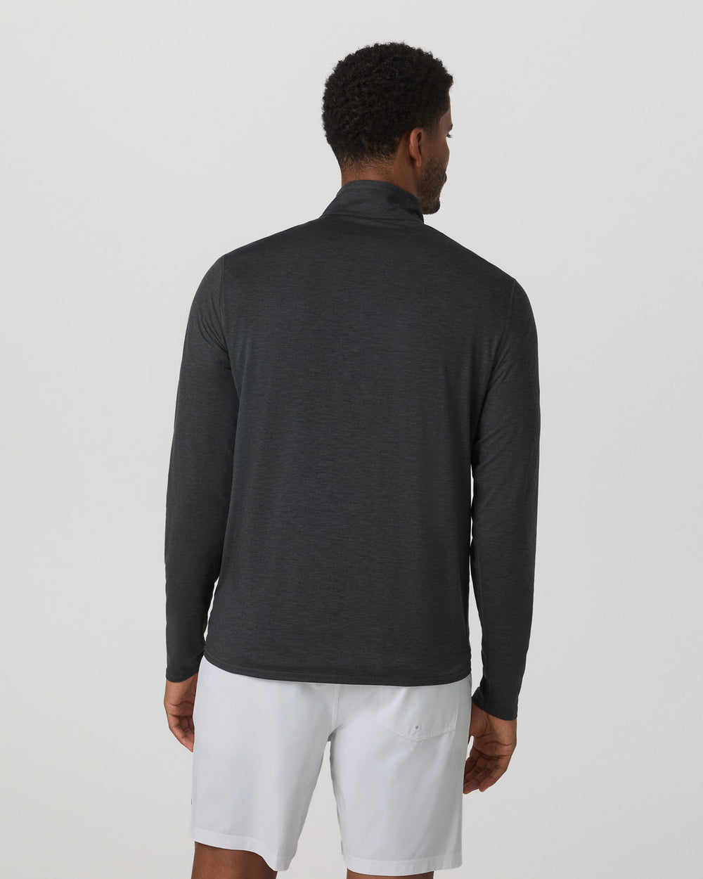 Vuori Ease Performance Half Zip 2.0 Charcoal Heather