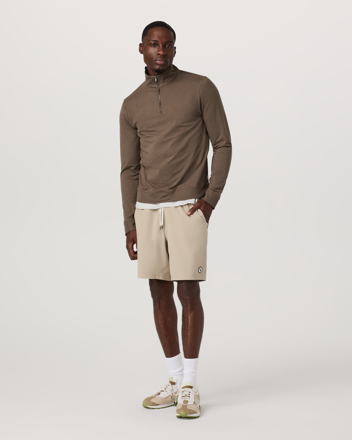 Vuori Coronado 1/2 Zip Men's Espresso Heather Pullover