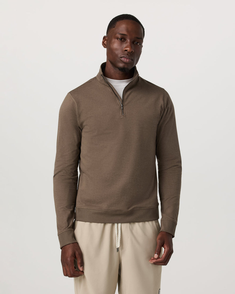 Vuori Coronado 1/2 Zip Men's Espresso Heather Pullover