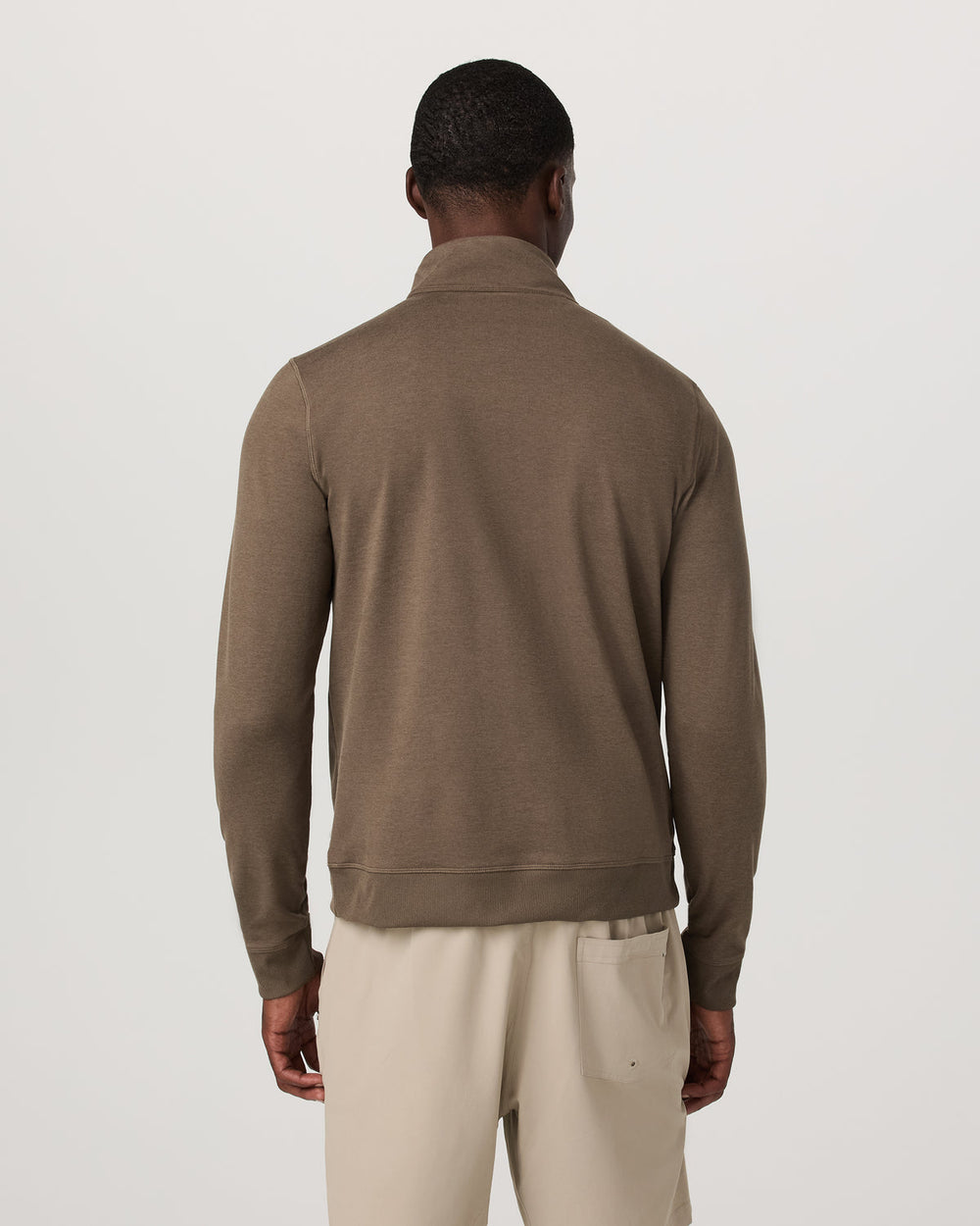 Vuori Coronado 1/2 Zip Men's Espresso Heather Pullover
