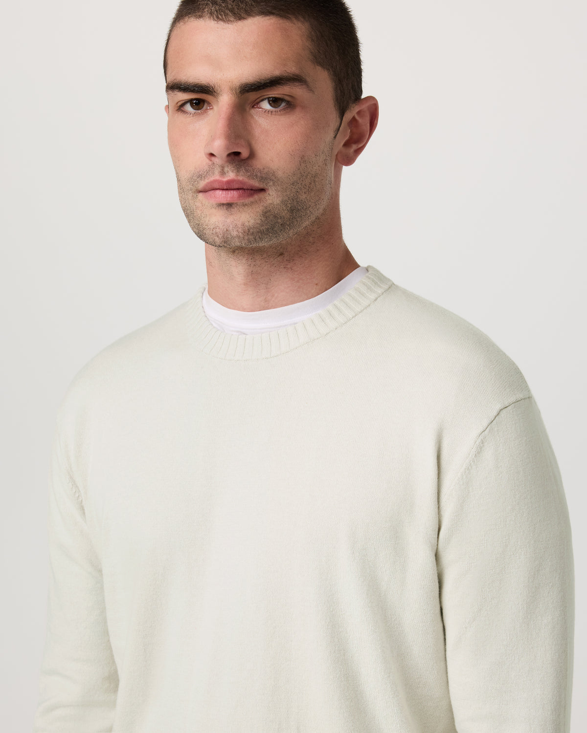 Vuori Fluent Sweater Men's Winter Grey Cashmere Sweater