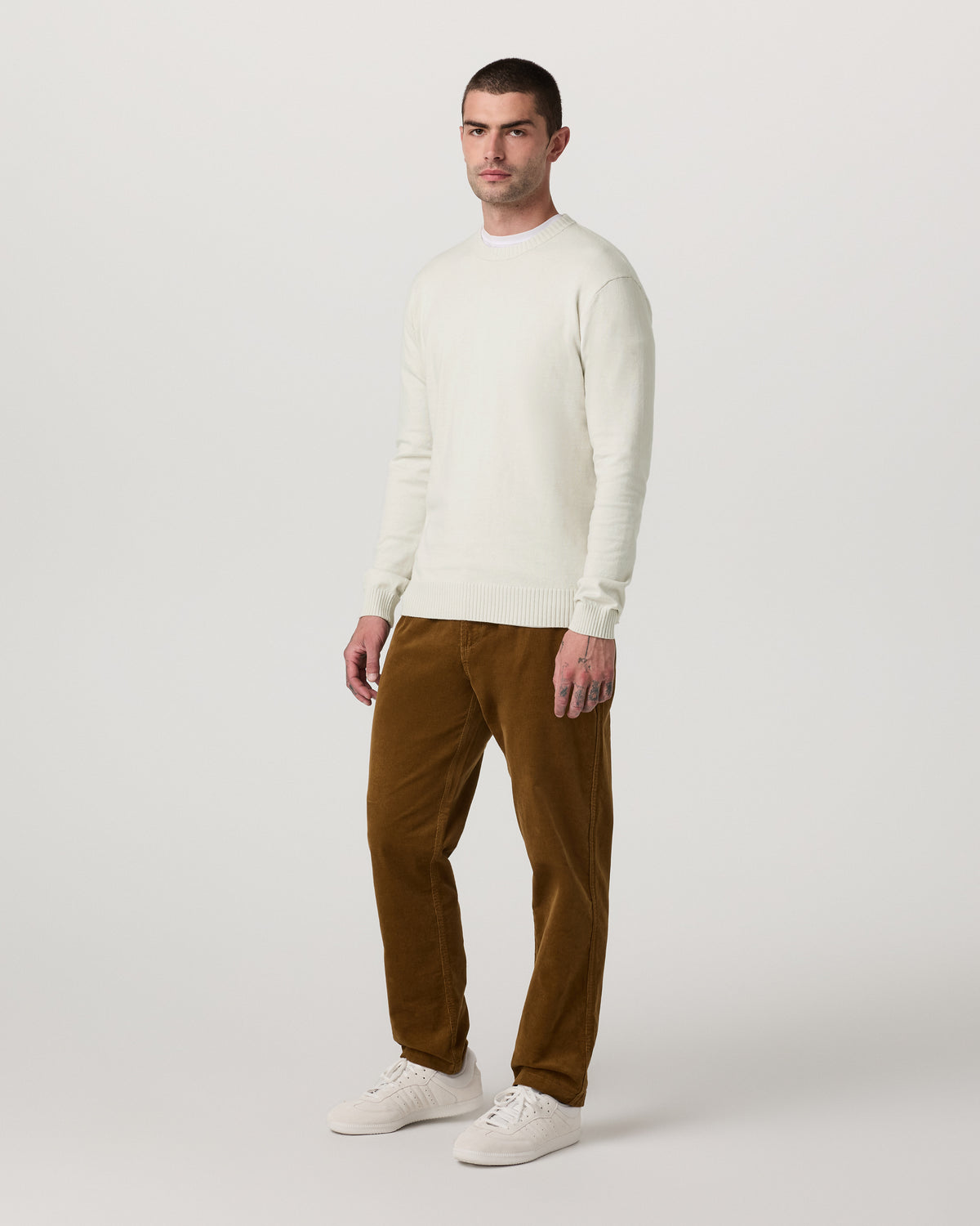 Vuori Fluent Sweater Men's Winter Grey Cashmere Sweater