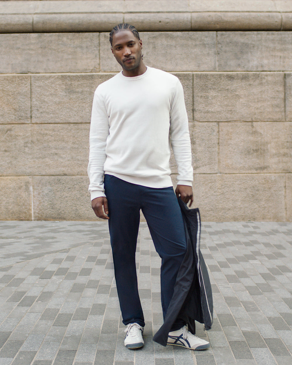 Vuori Fluent Sweater Men's Winter Grey Cashmere Sweater