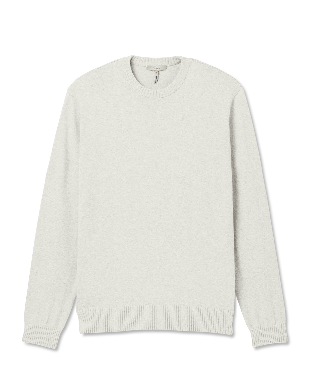 Vuori Fluent Sweater Men's Winter Grey Cashmere Sweater