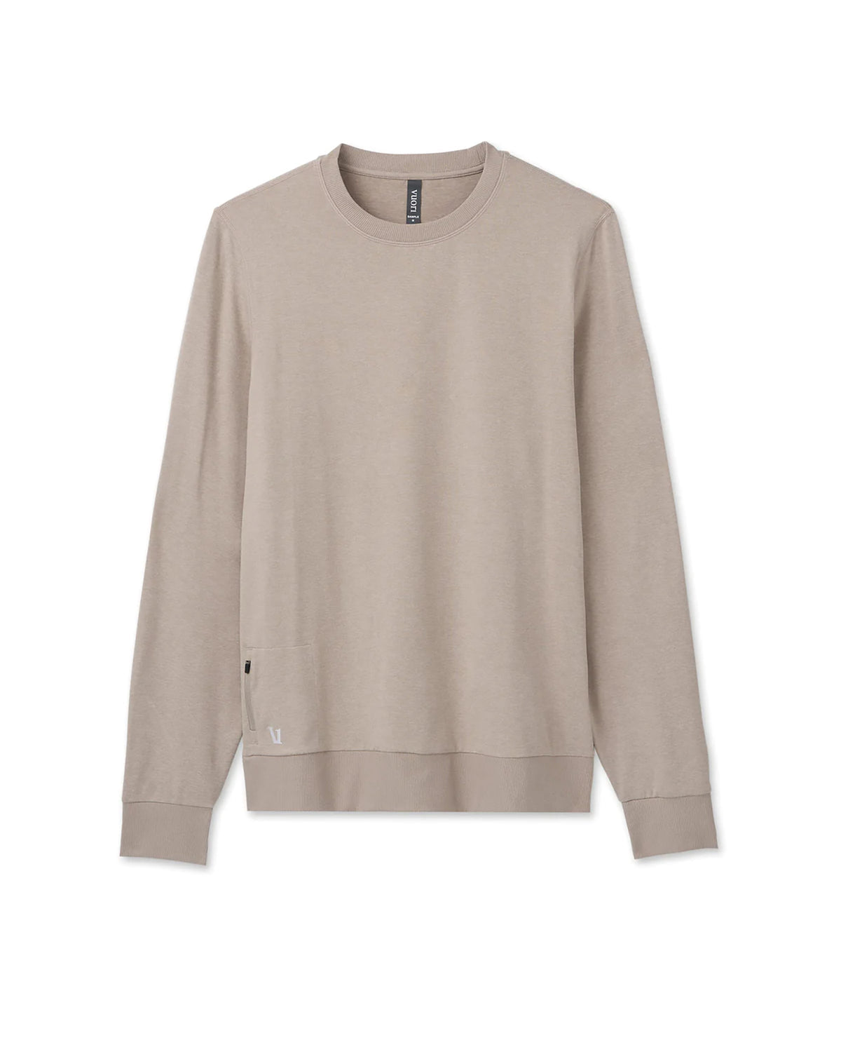 Vuori Ponto Performance Crew Dark Salt Heather Pullover