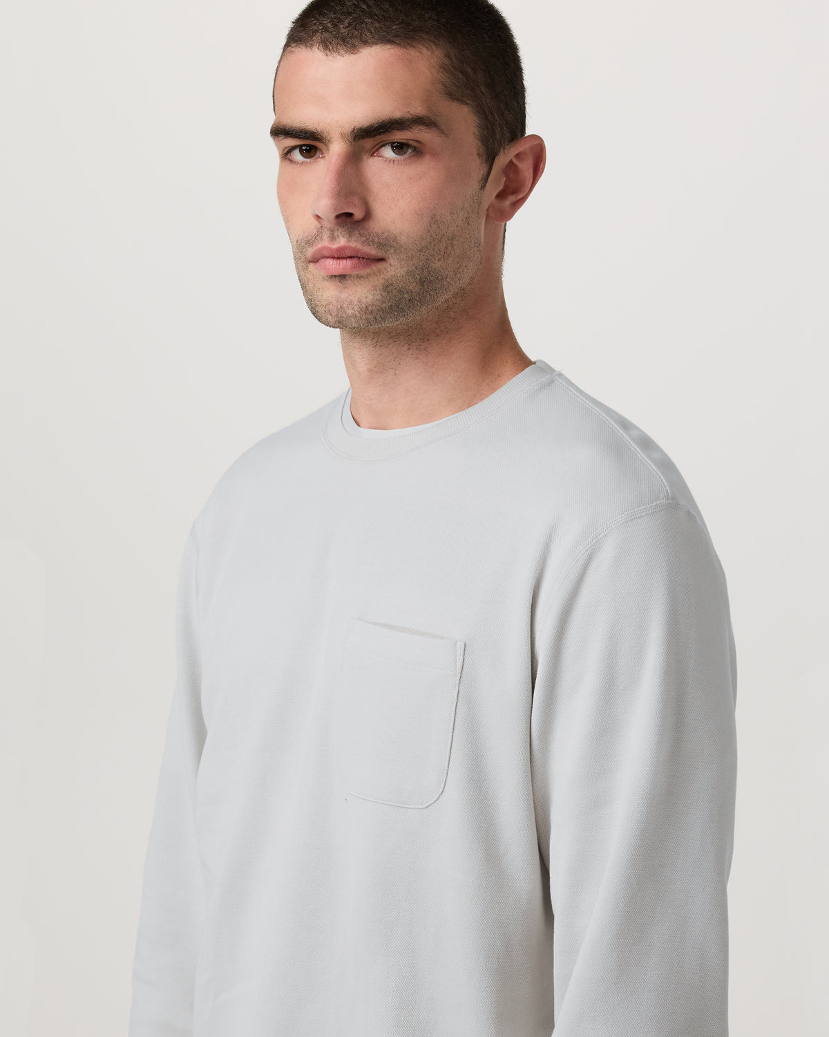 Vuori Jeffreys Crew 2.0 Men's Winter Grey Heather Pullover