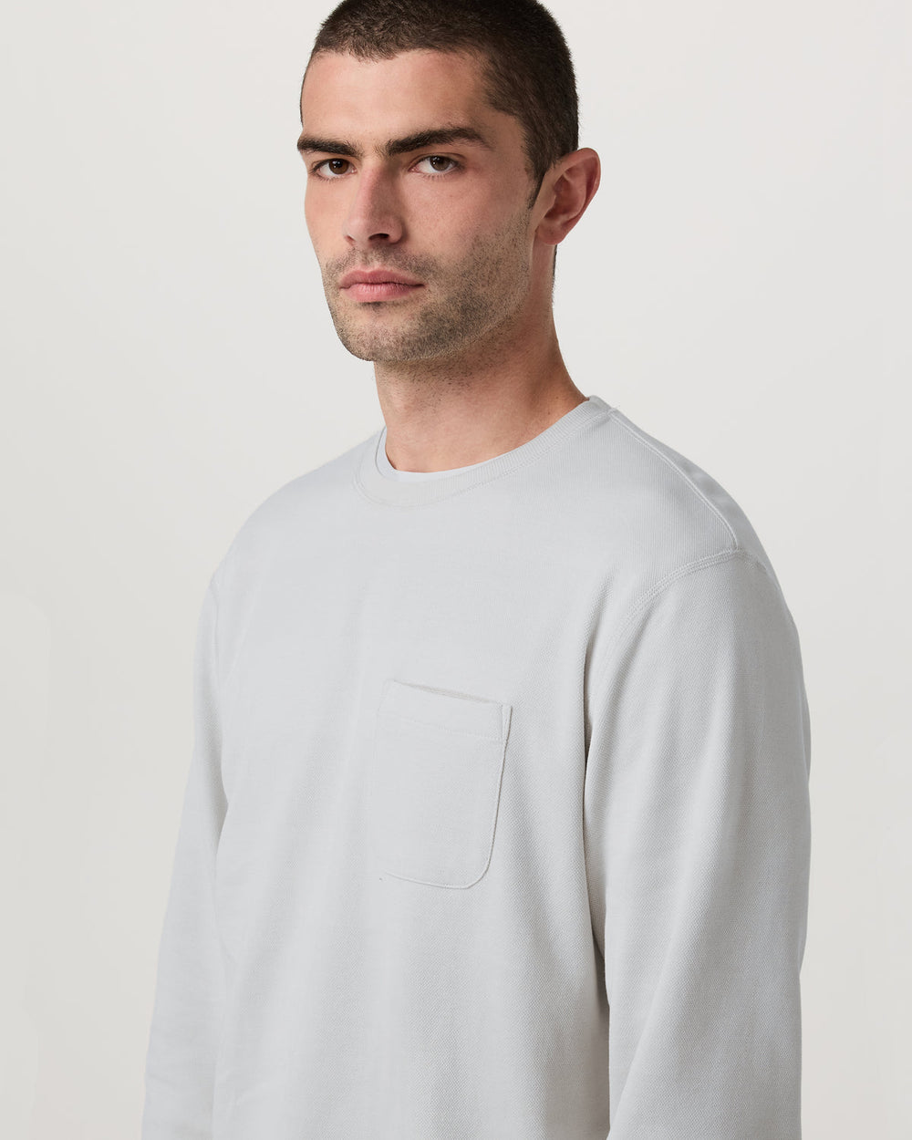 Vuori Jeffreys Crew 2.0 Men's Winter Grey Heather Pullover