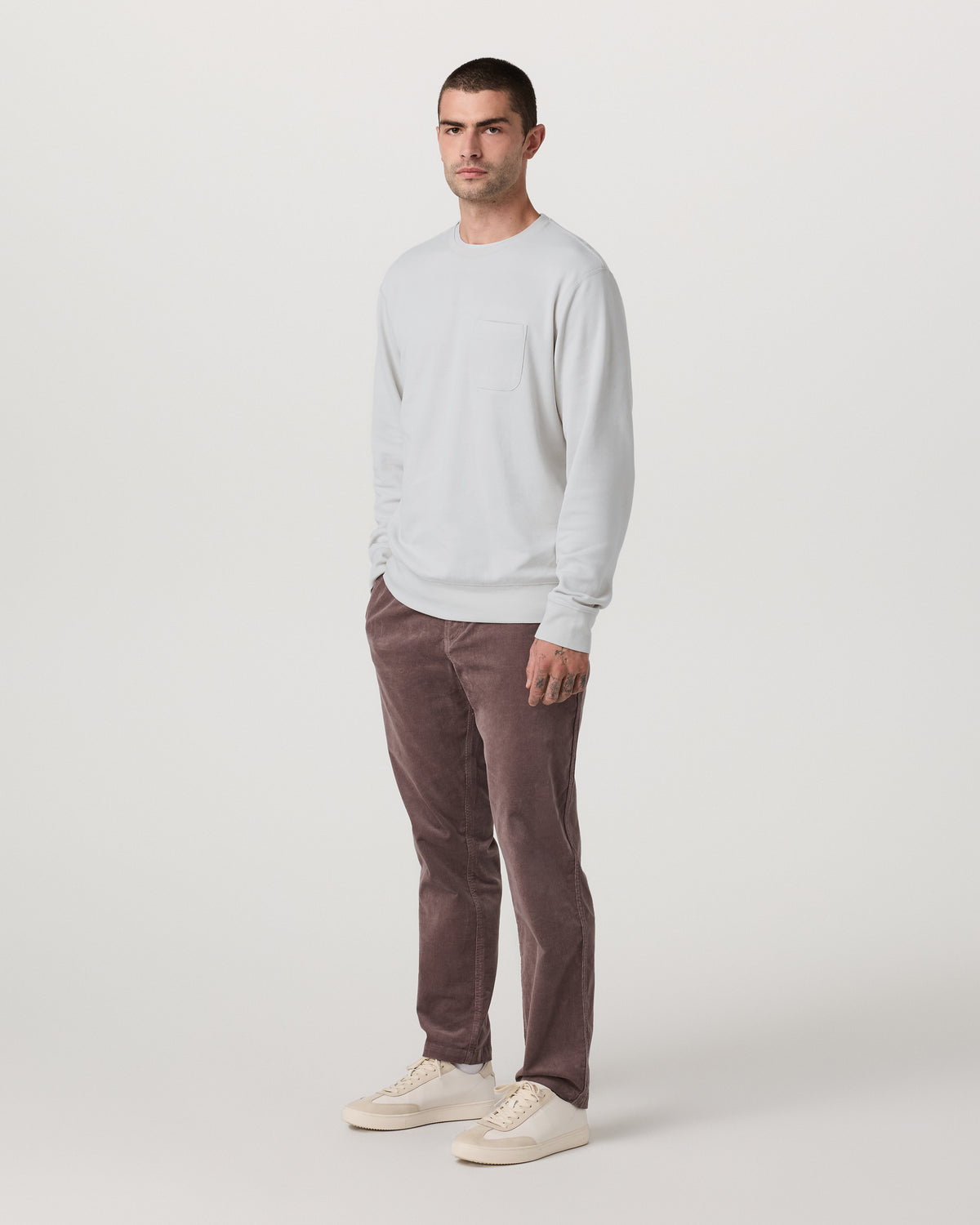 Vuori Jeffreys Crew 2.0 Men's Winter Grey Heather Pullover