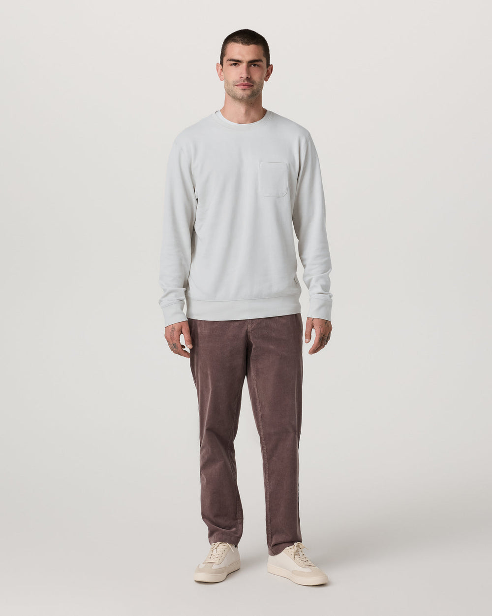 Vuori Jeffreys Crew 2.0 Men's Winter Grey Heather Pullover
