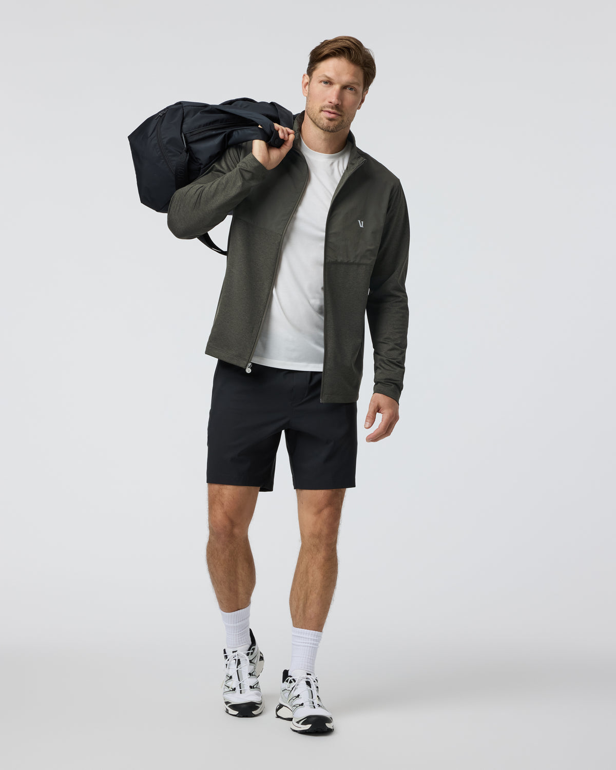 Vuori Sunday Element Track Jacket Kale Heather