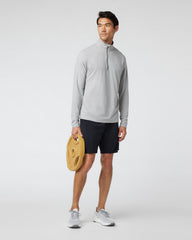 Vuori Ease Performance Half Zip 2.0 Light Heather Grey