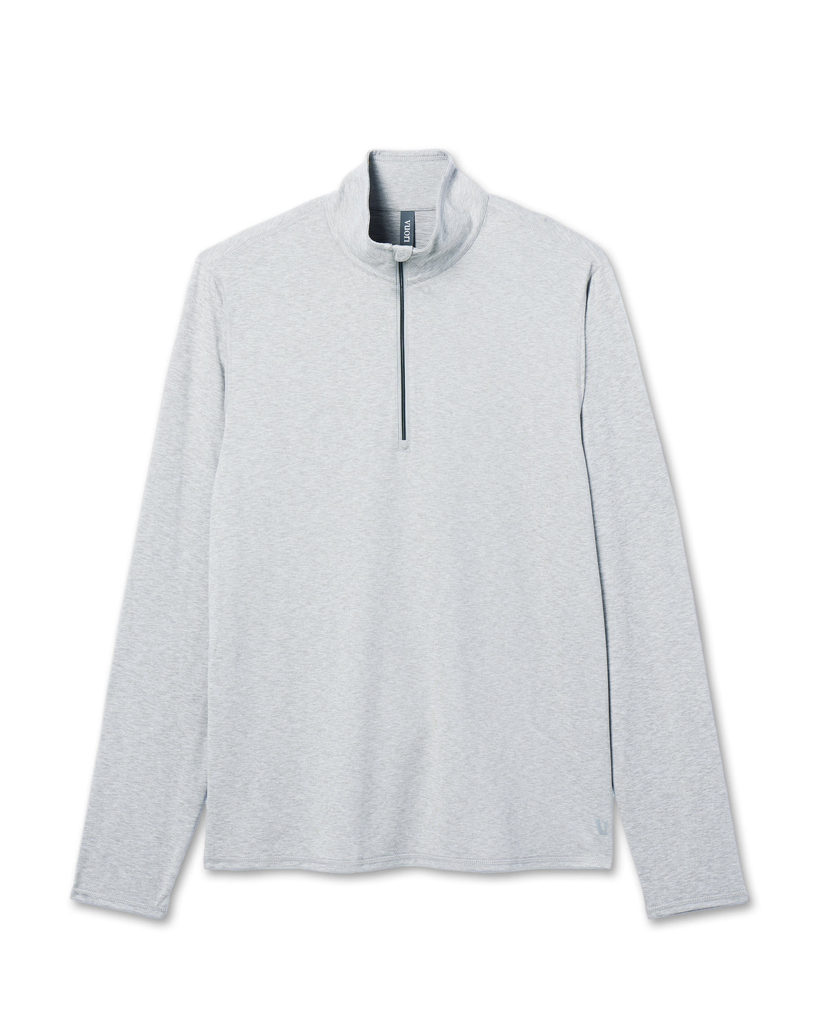 Vuori Ease Performance Half Zip 2.0 Light Heather Grey