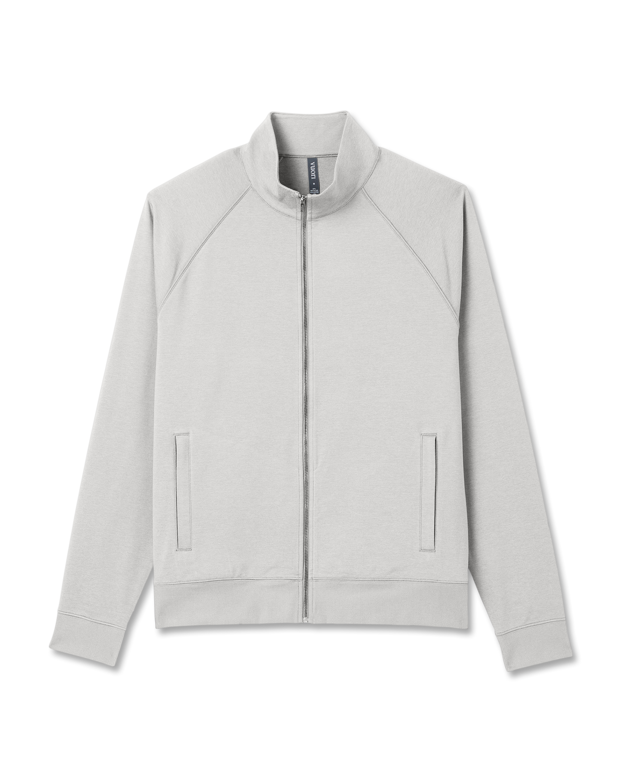 Vuori Coronado Novelty Full Zip Salt Heather Mock Neck Jacket
