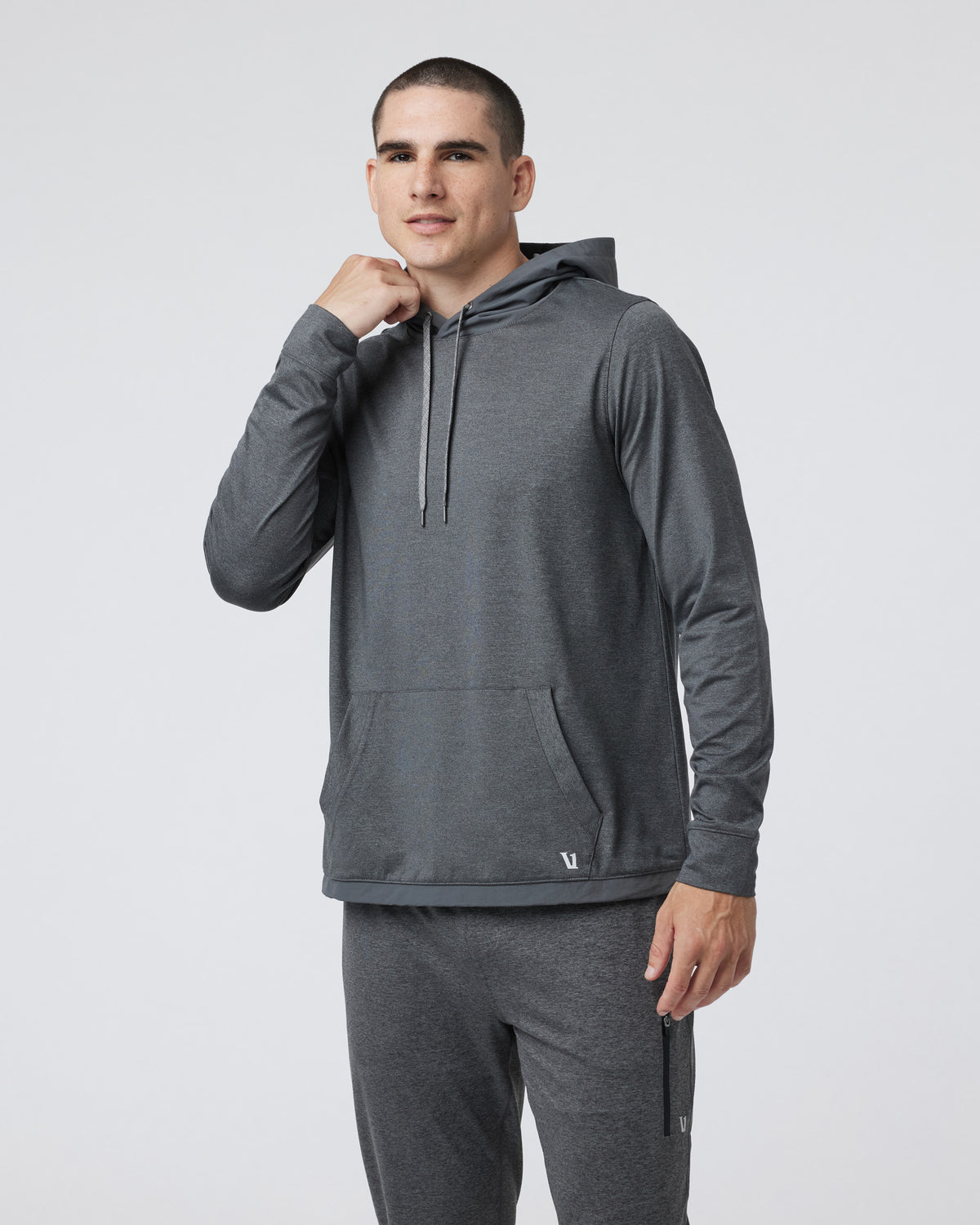 Vuori Sunday Element Hoodie Charcoal Heather