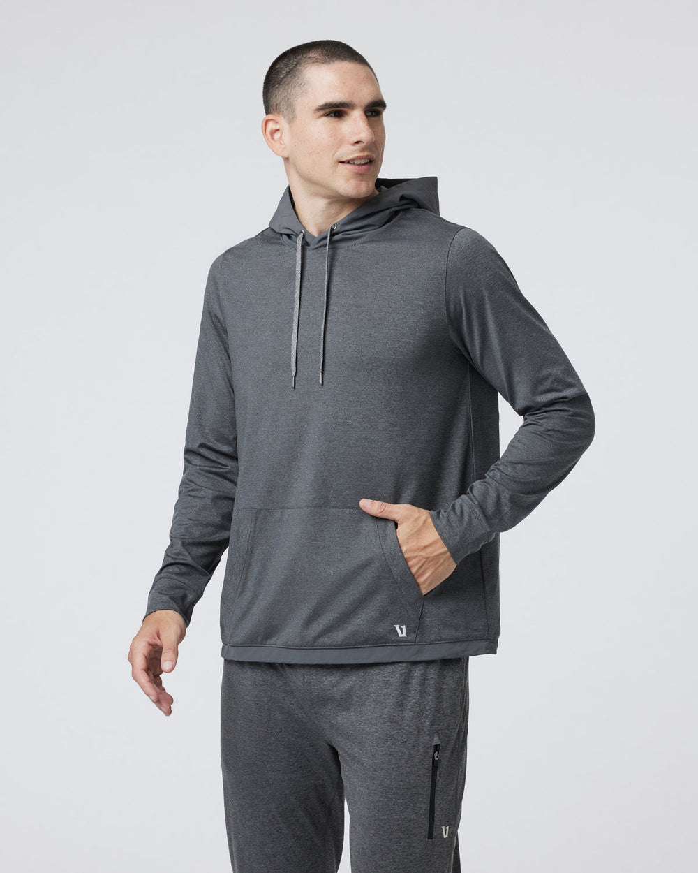 Vuori Sunday Element Hoodie Charcoal Heather