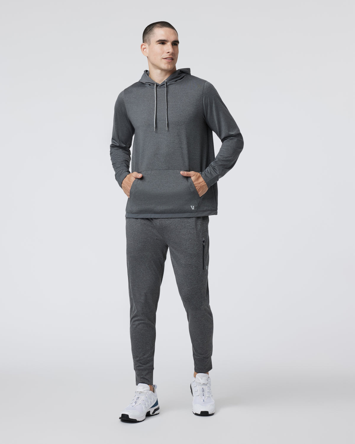 Vuori Sunday Element Hoodie Charcoal Heather