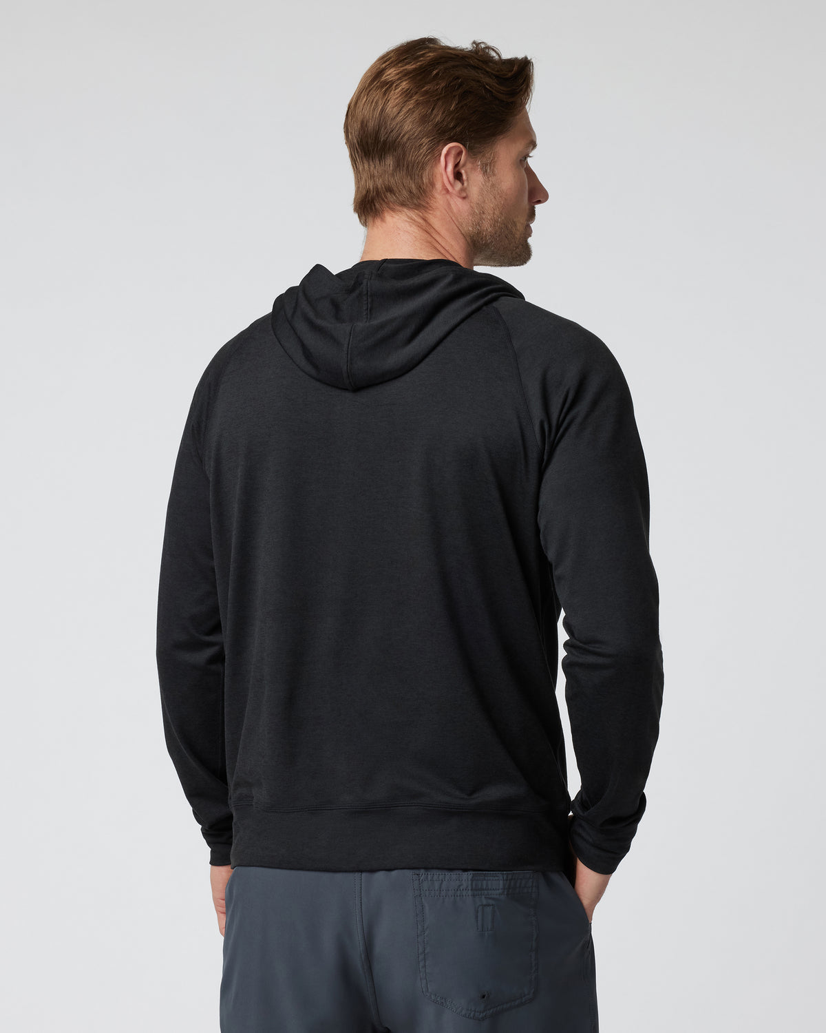 Vuori Ponto Performance Half Zip Hoodie Men's Black Half Zip