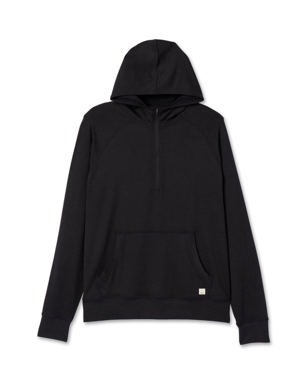 Vuori Ponto Performance Half Zip Hoodie Men's Black Half Zip