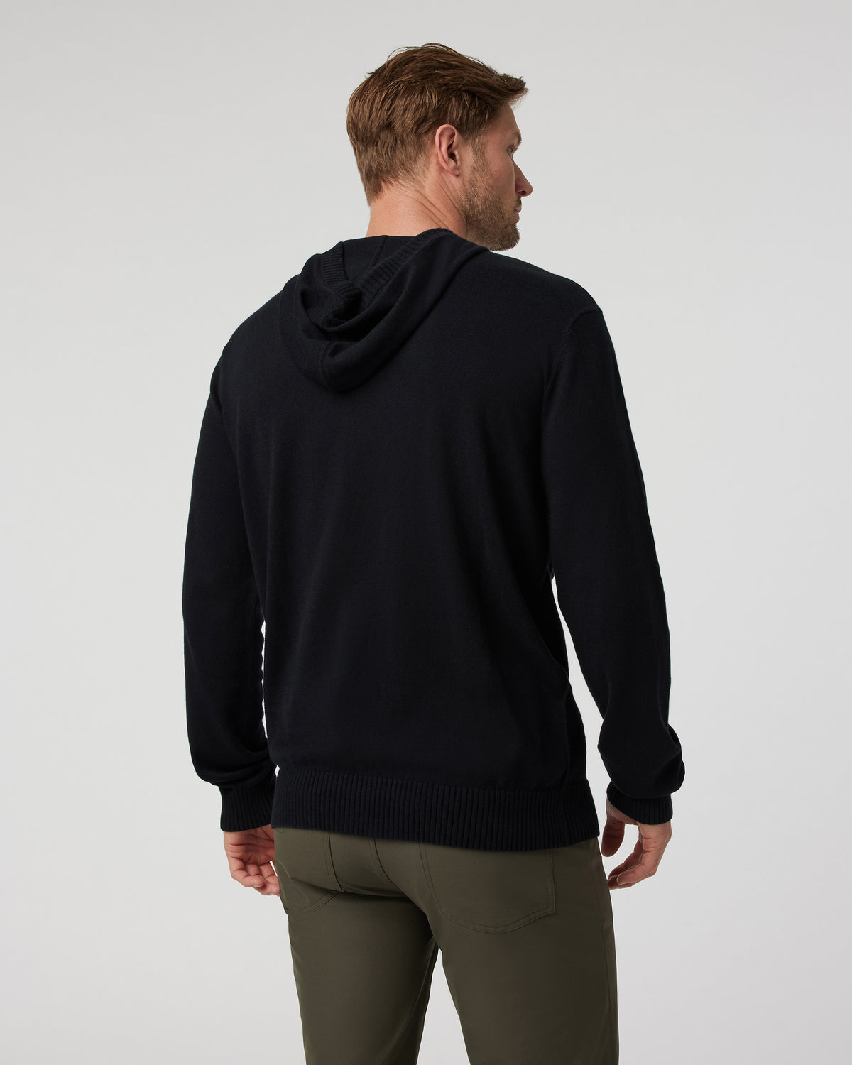 Vuori Fluent Sweater Hoodie Black Cotton Cashmere Hoodie
