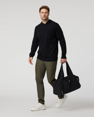 Vuori Fluent Sweater Hoodie Black Cotton Cashmere Hoodie