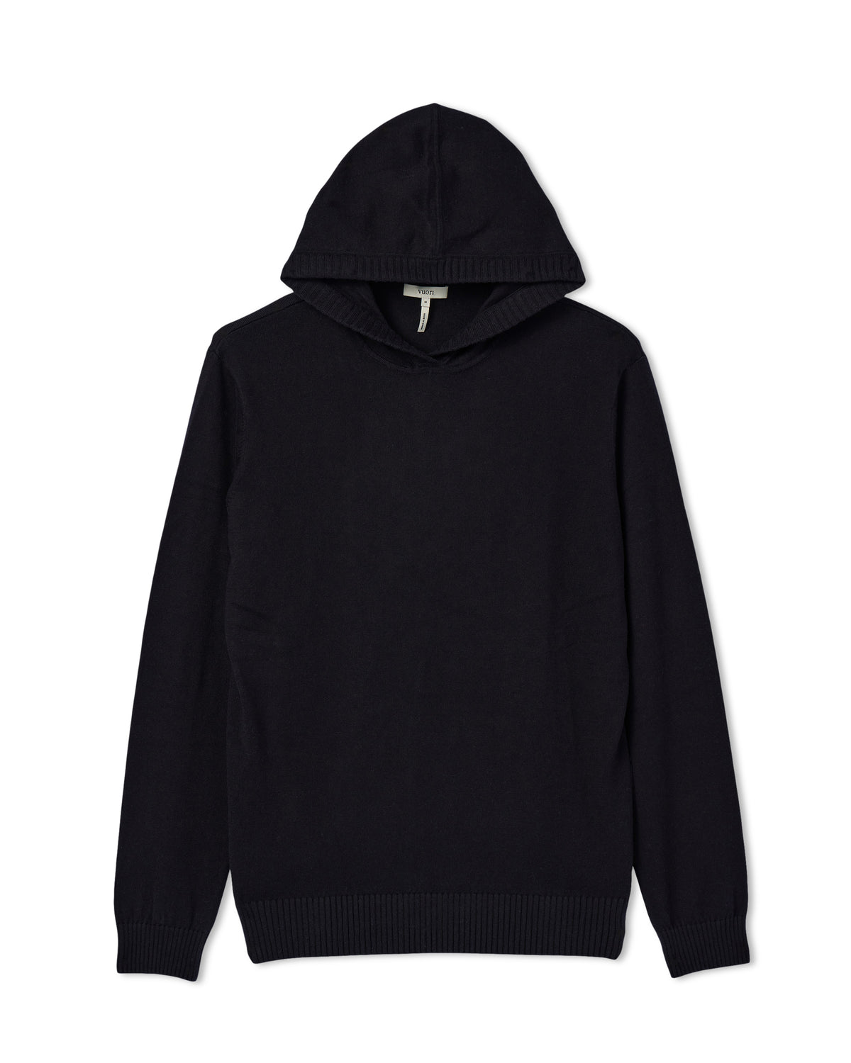 Vuori Fluent Sweater Hoodie Black Cotton Cashmere Hoodie
