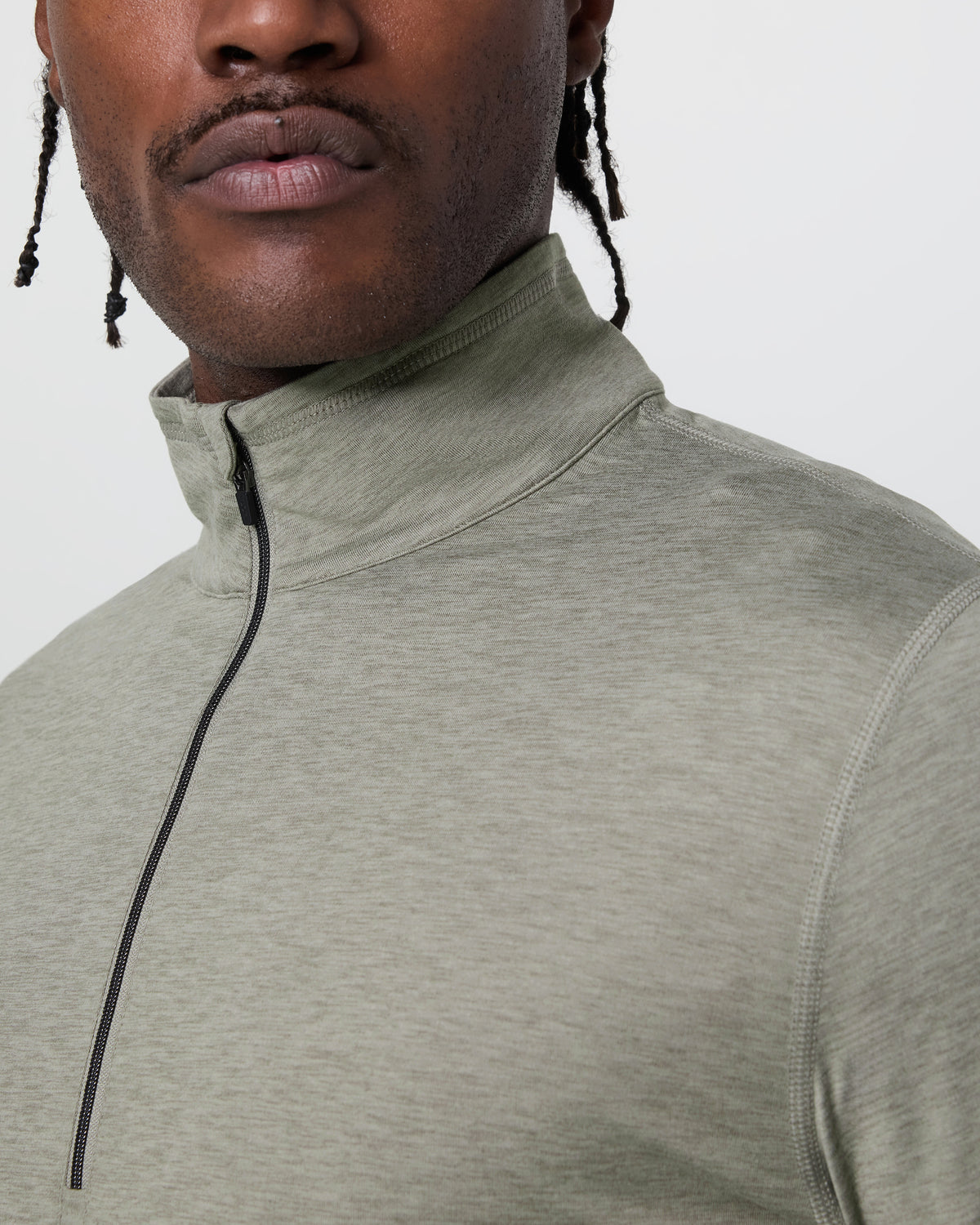 Vuori Ease Performance Half Zip 2.0 Laurel Heather