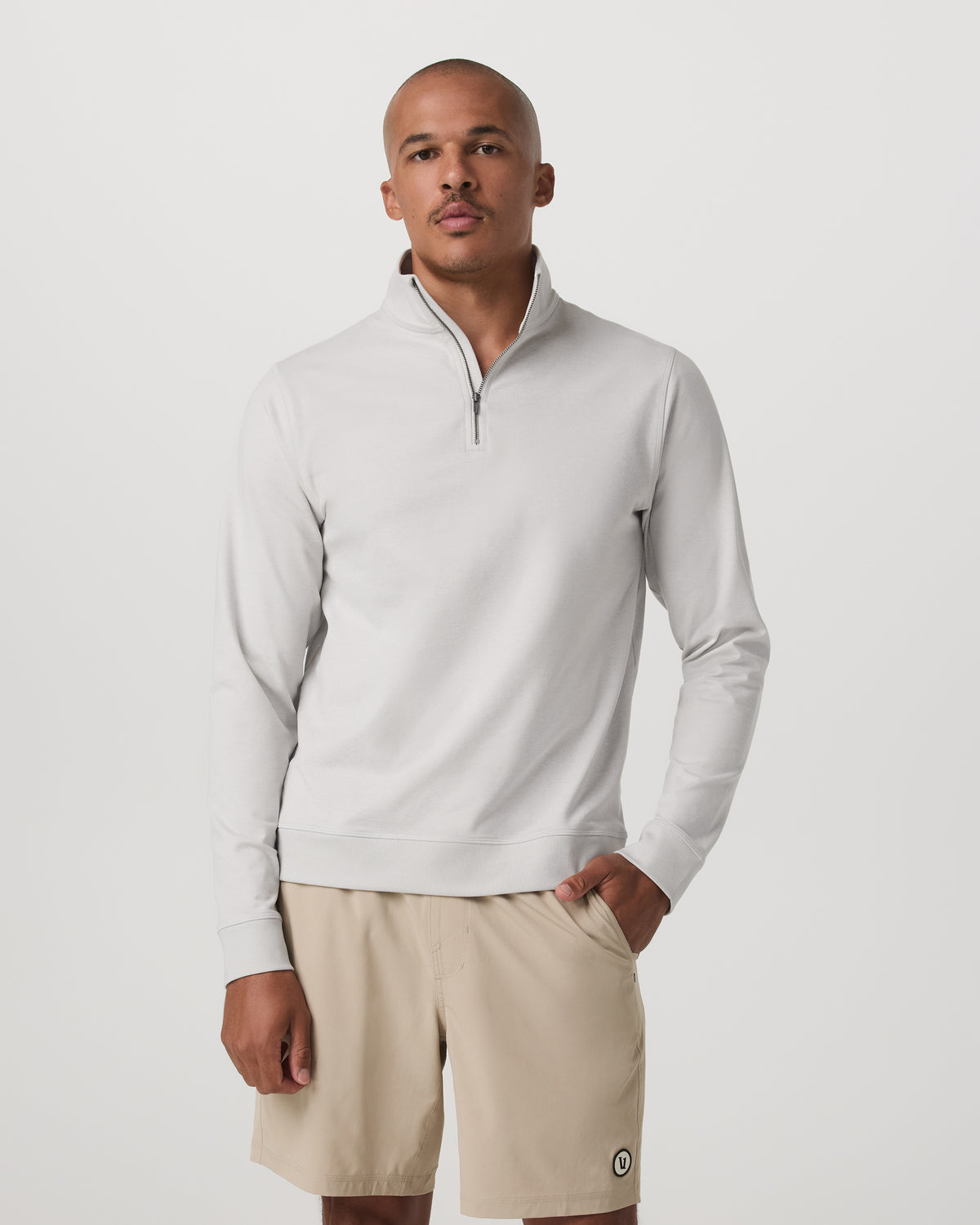 Vuori Coronado 1/2 Zip Men's Salt Heather Pullover
