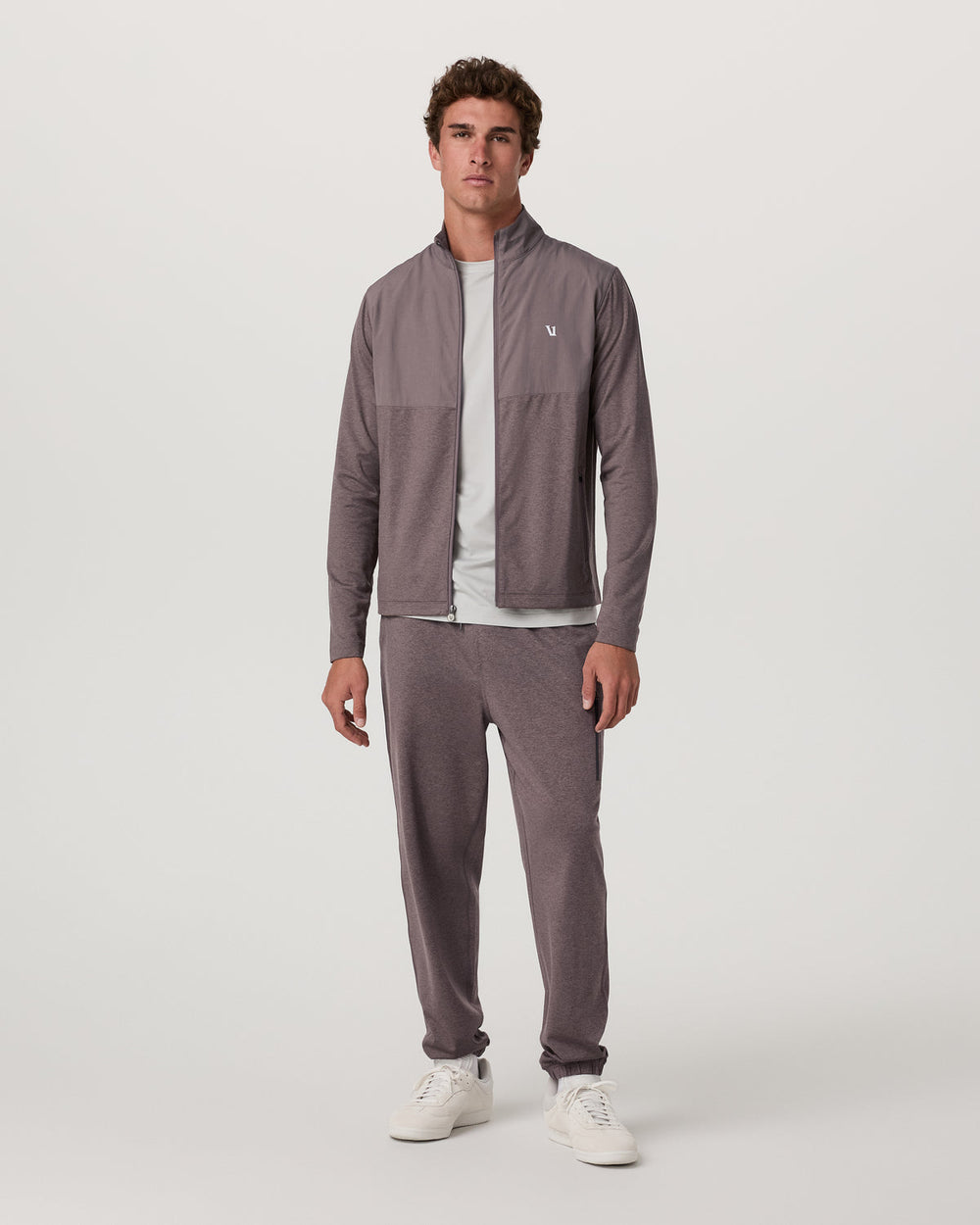 Vuori Men's Sunday Element Track Jacket Huckleberry Heather