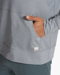 Vuori Ponto Performance Half Zip Hoodie Steel Heather