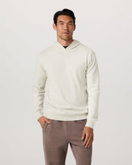 Vuori Fluent Sweater Hoodie Men's Winter Grey Cashmere Hoodie