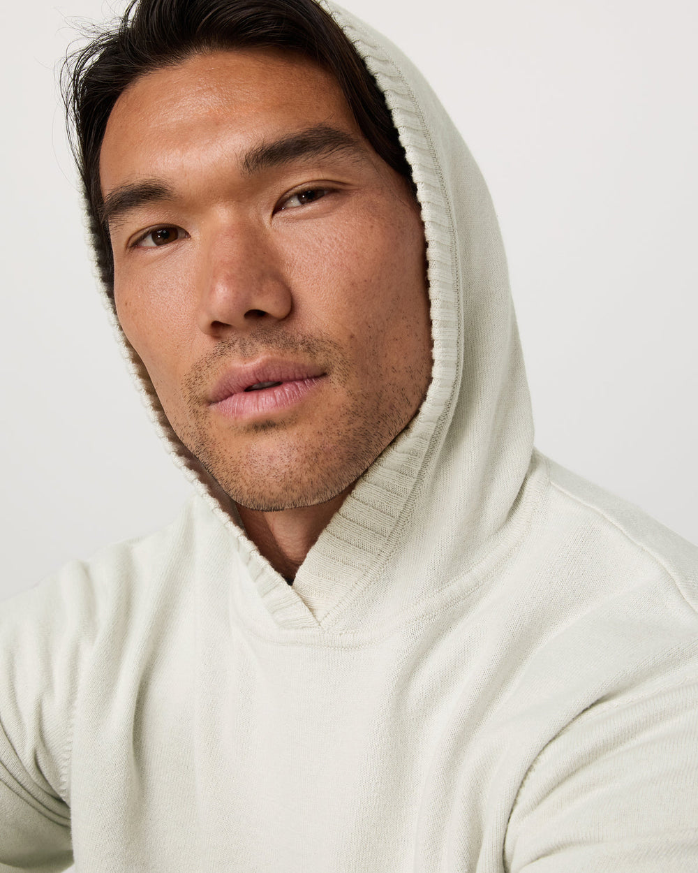 Vuori Fluent Sweater Hoodie Men's Winter Grey Cashmere Hoodie