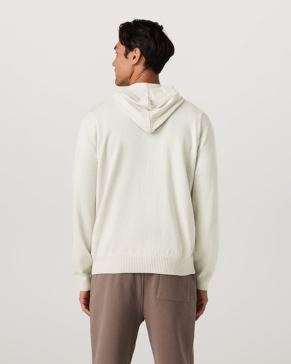 Vuori Fluent Sweater Hoodie Men's Winter Grey Cashmere Hoodie