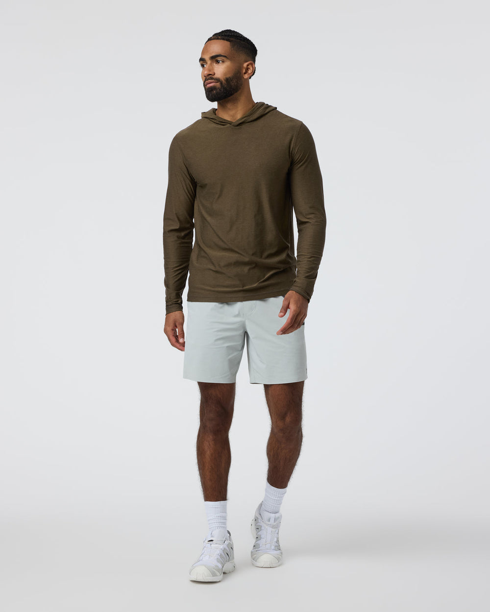 Vuori Strato Tech Hoodie Men's Moss Green Workout Hoodie