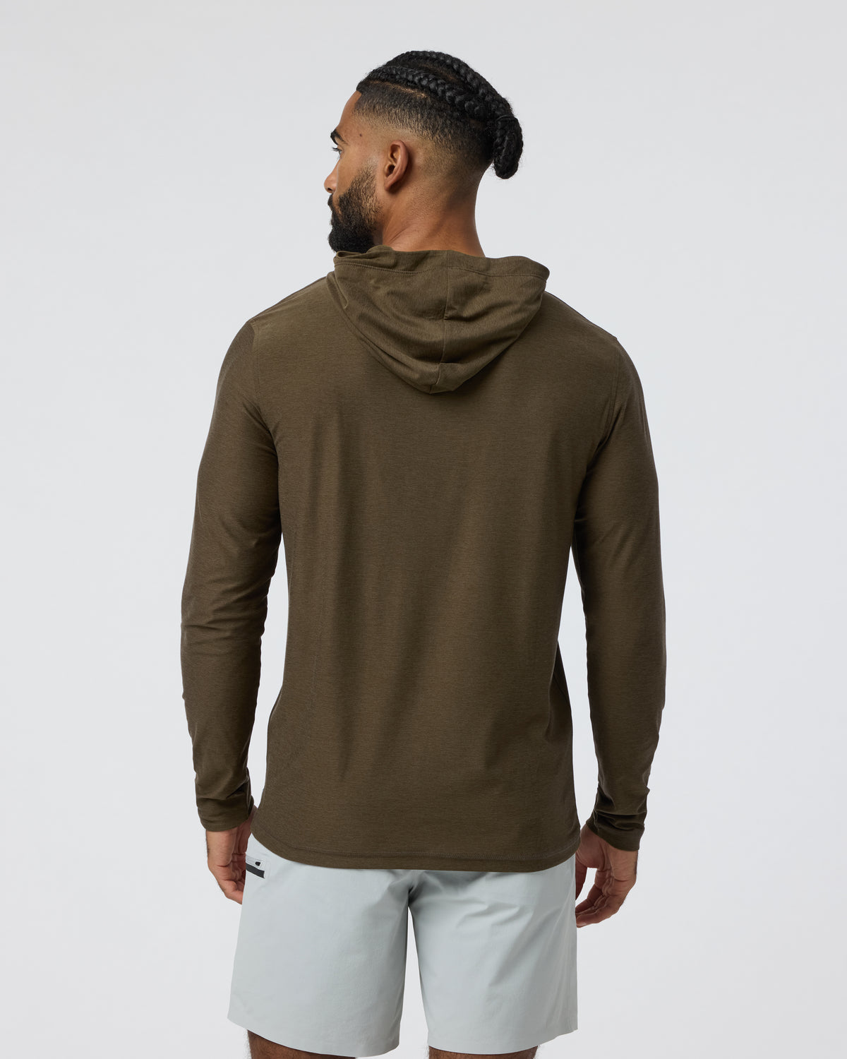 Vuori Strato Tech Hoodie Men's Moss Green Workout Hoodie