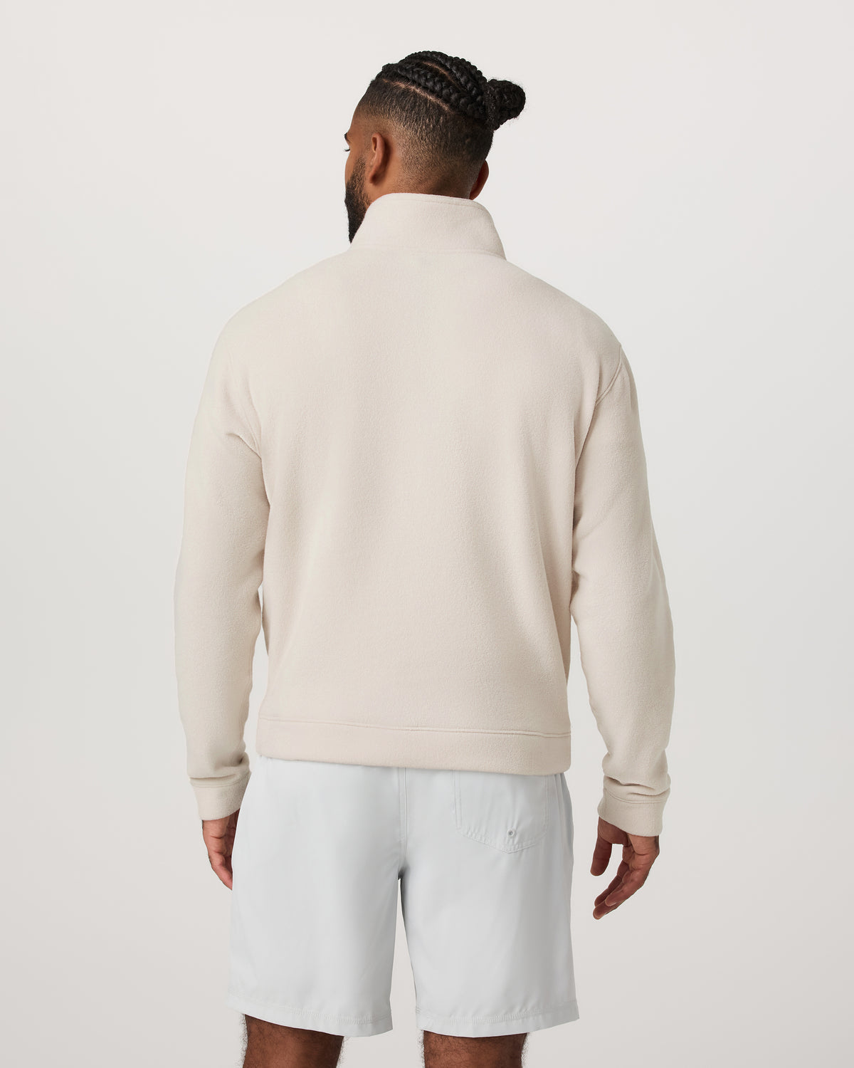 Vuori Beach Fleece 1/2 Zip - Relaxed Bone Heather Pullover