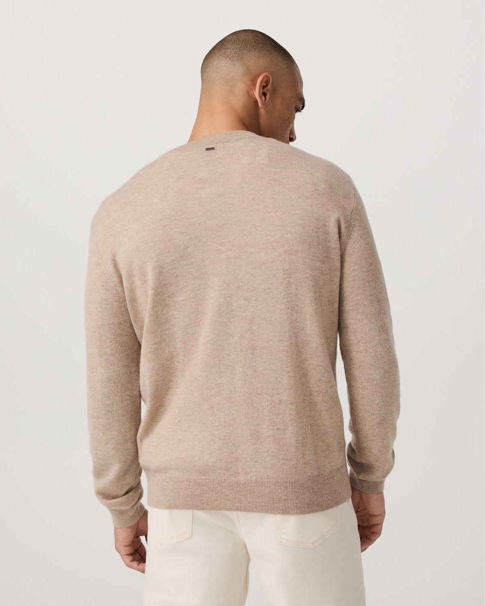 Vuori Berik Cashmere Sweater Men's Oatmeal Heather Sweater
