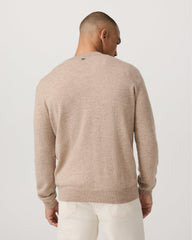 Vuori Berik Cashmere Sweater Men's Oatmeal Heather Sweater