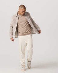 Vuori Berik Cashmere Sweater Men's Oatmeal Heather Sweater