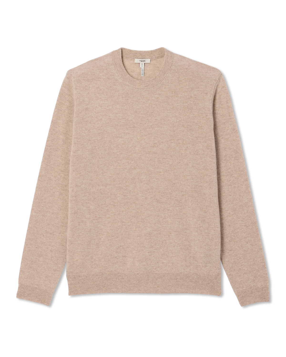 Vuori Berik Cashmere Sweater Men's Oatmeal Heather Sweater