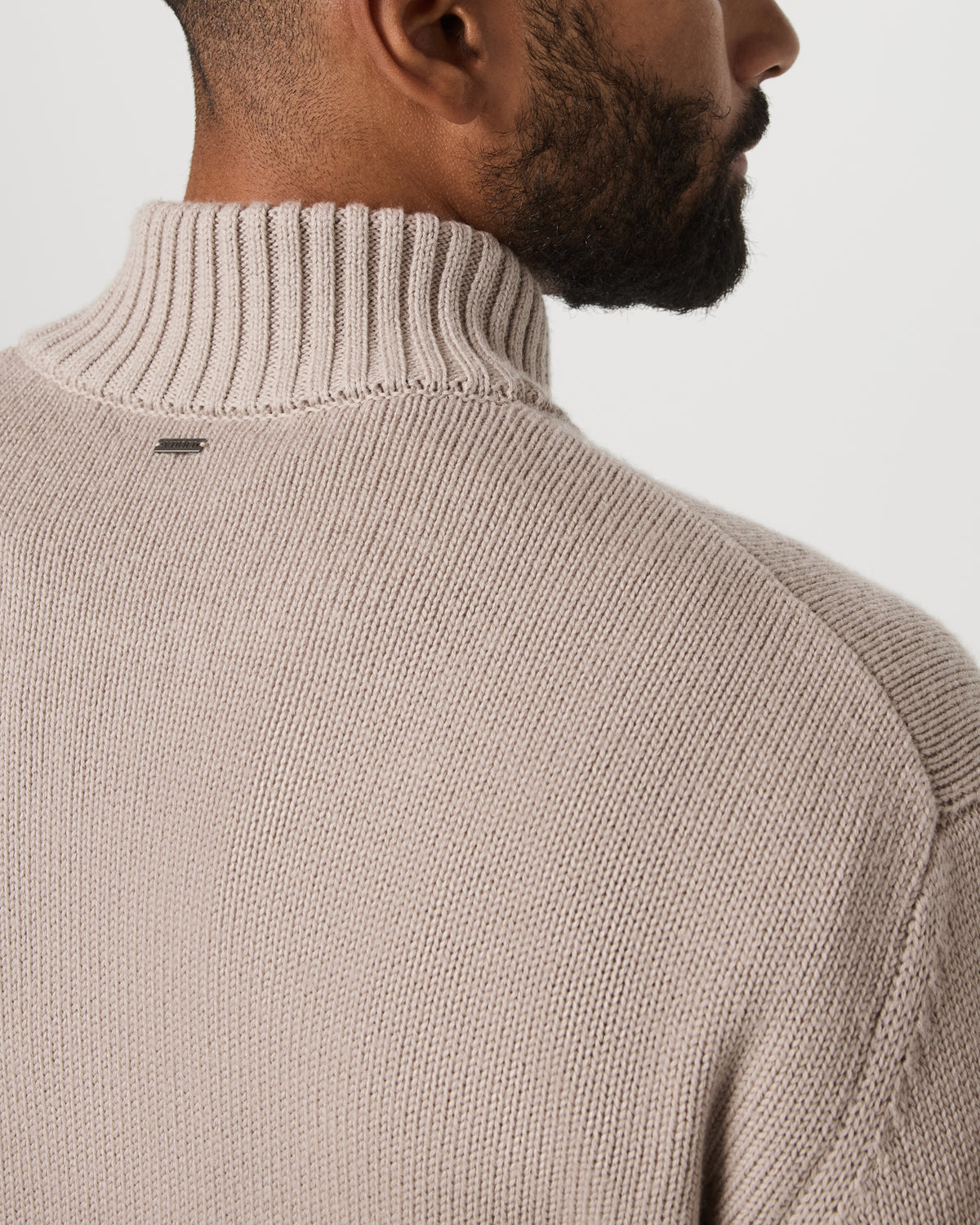 Vuori Denver Full Zip Sweater Men's Willow Grey Zip Sweater