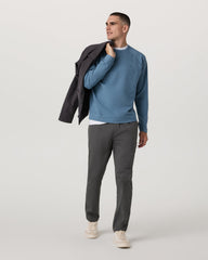 Vuori Coronado Crew - Relaxed Fit Pool Blue Heather Crewneck