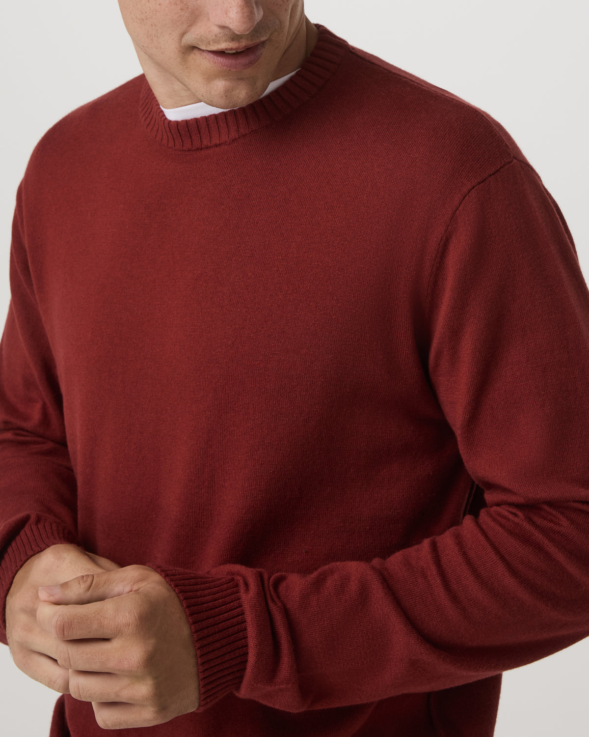 Vuori Fluent Sweater Men's Spiced Apple Cashmere Sweater
