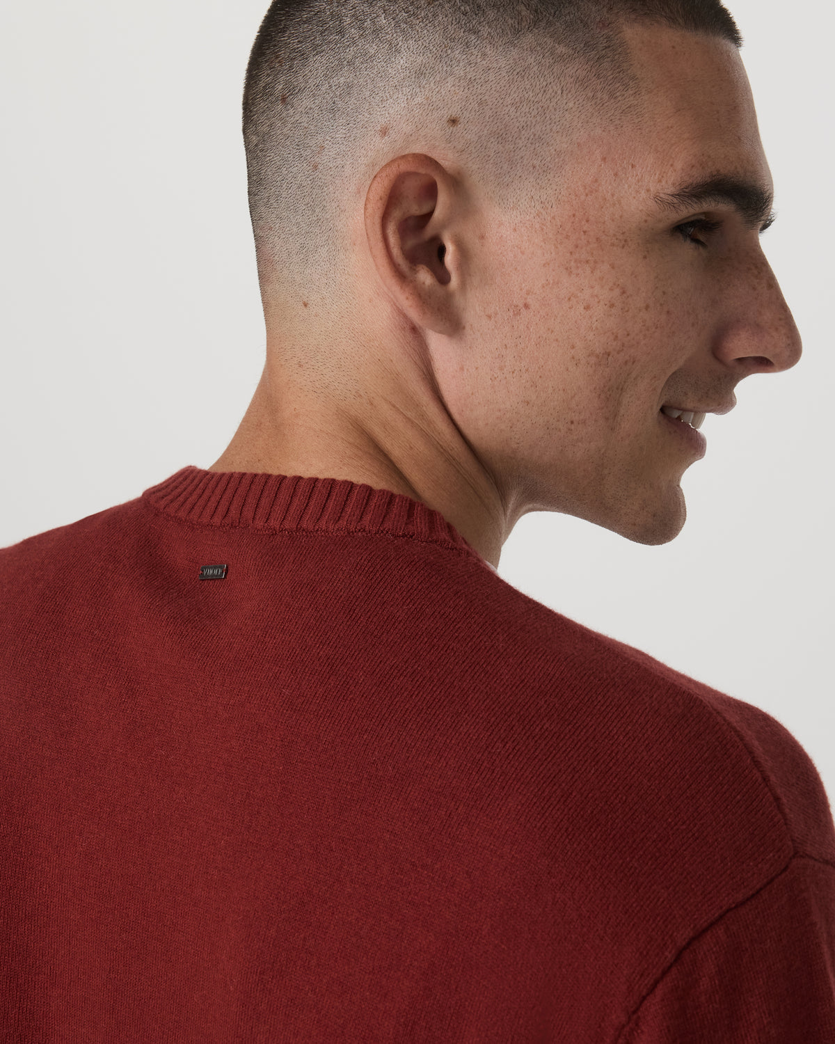 Vuori Fluent Sweater Men's Spiced Apple Cashmere Sweater