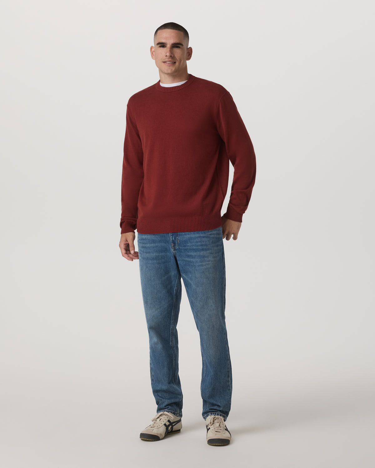 Vuori Fluent Sweater Men's Spiced Apple Cashmere Sweater