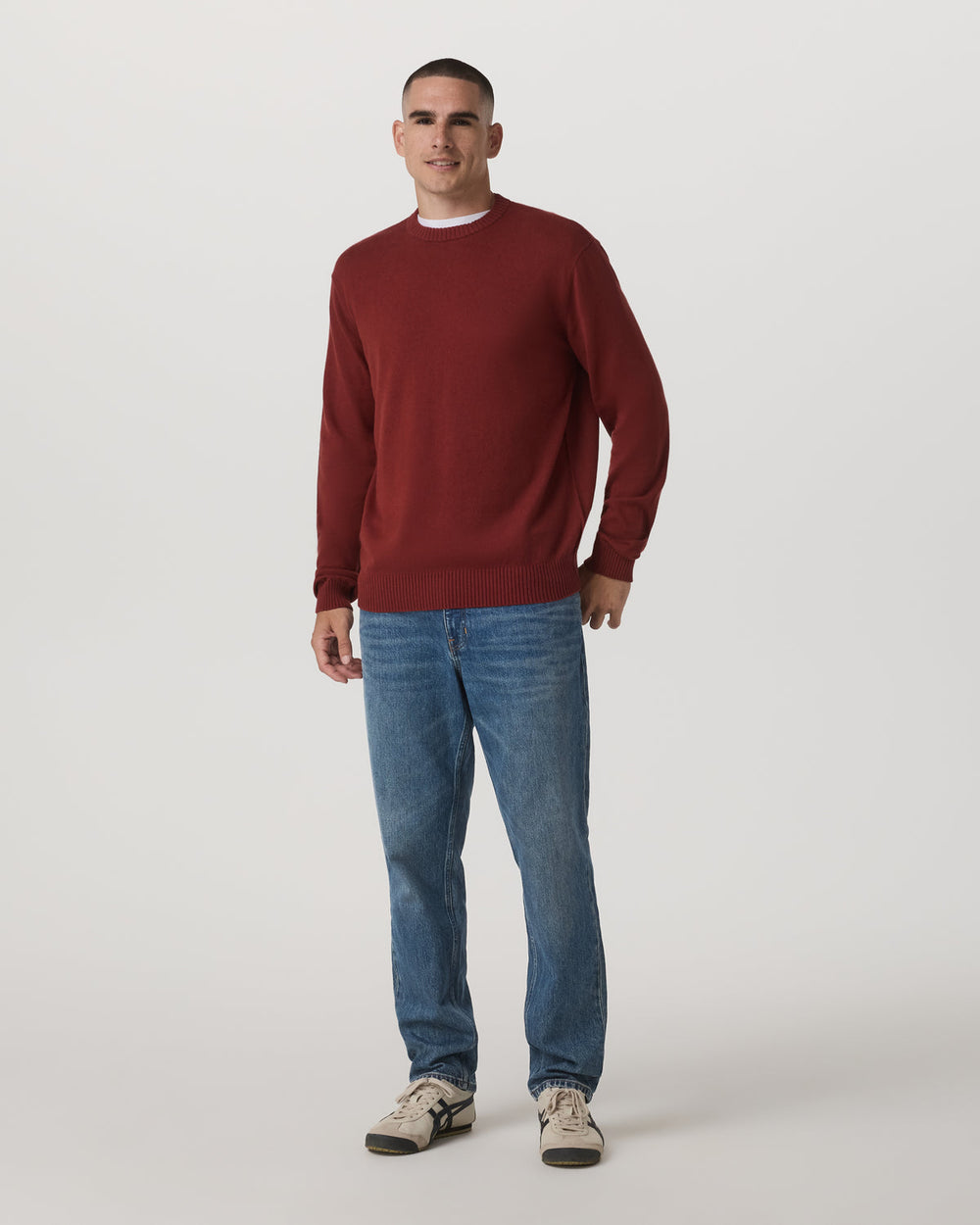 Vuori Fluent Sweater Men's Spiced Apple Cashmere Sweater
