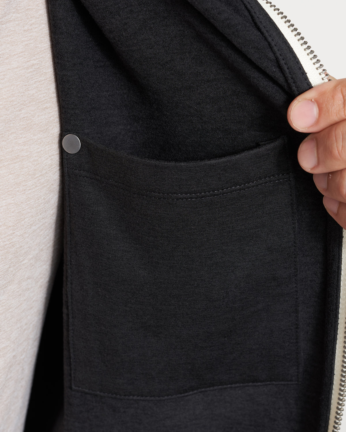 Vuori Coronado Hoodie Men's Black Zip Up Hoodie