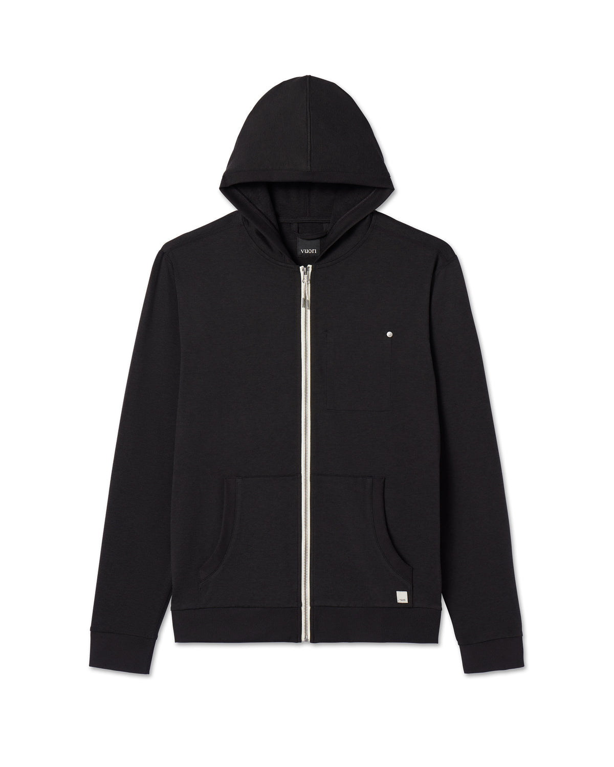Vuori Coronado Hoodie Men's Black Zip Up Hoodie