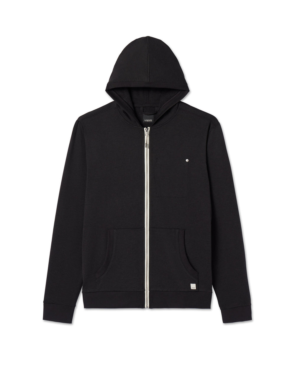 Vuori Coronado Hoodie Men's Black Zip Up Hoodie